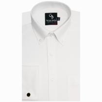 Self Design White Shirt : Business