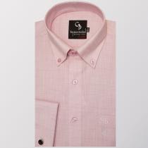 Self Design Pink Shirt : Business