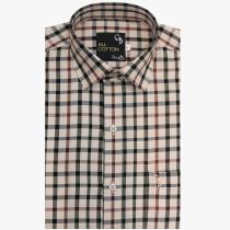 Checks Brown Shirt : Business