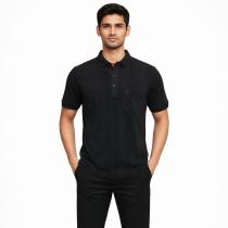 Selfdesign Black T-shirt : Regular
