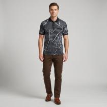 Print Black T-shirt : Regular