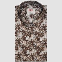 Print Brown Shirt : Ditto