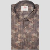 Print Brown Shirt : Ditto