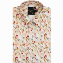 Print Gold Shirt : Party