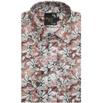 Print Brown Shirt : Party