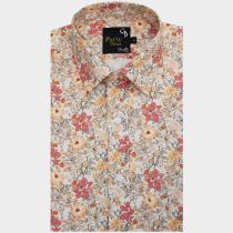 Print Peach Shirt : Party