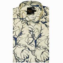 Print Cream Shirt : Party