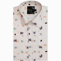 Print Cream Shirt : Party
