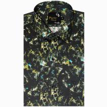 Print Green Shirt : Party