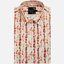Print Rust Shirt : Party