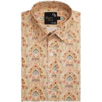 Print Peach Shirt : Party
