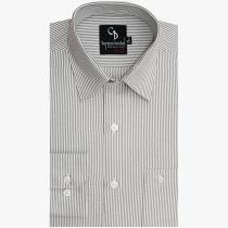 Stripes Gray Shirt : Business
