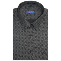 Print Black Shirt : Slim