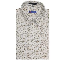 Print Khakhi Shirt : Slim