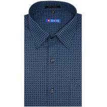 Print Navy Blue Shirt : Slim