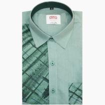 Handpainted Green Shirt : Ditto