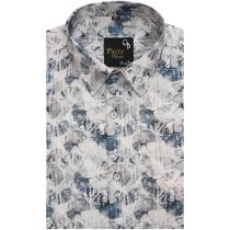 Print Gray Shirt : Party