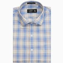Checks Light Blue Shirt : Business