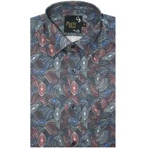 Print Maroon Shirt : Party