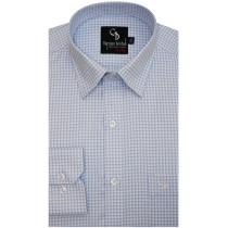 Checks Blue Shirt : Business