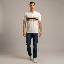 Stripes Cream T-shirt : Regular