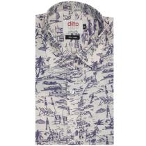 Print Purple Shirt : Ditto