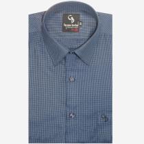 Self Design Light Blue Shirt : Business