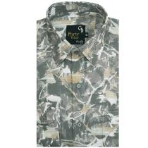 Print Gray Shirt : Party