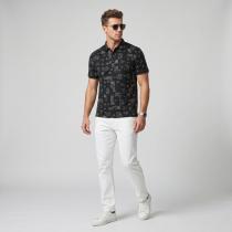 Print Black T-shirt : Regular