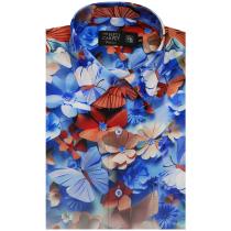 Print Blue Shirt : Ditto