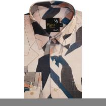 Print Gray Shirt : Party