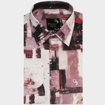 Print Peach Shirt : Party