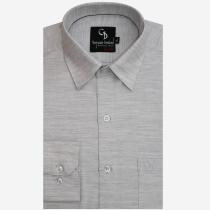 Self Design Gray Shirt : Business