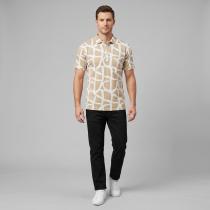 Print Khakhi T-shirt : Regular