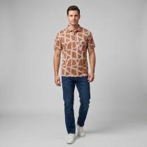 Print Rust Shirt : Regular