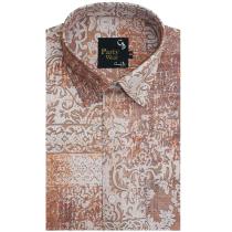 Print Rust Shirt : Party