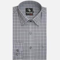 Checks Gray Shirt : Business