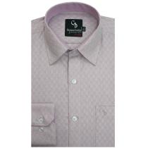 Self Design Mauve Shirt : Business