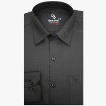 Self Design Black Shirt : Business