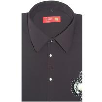 Combination Dark Brown Shirt : Ditto