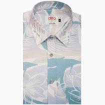 Print Blue Shirt : Ditto