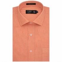 Checks Orange Shirt : Business