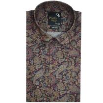 Print Maroon Shirt : Party