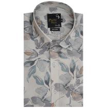 Print Blue Shirt : Party