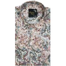 Print Peach Shirt : Party