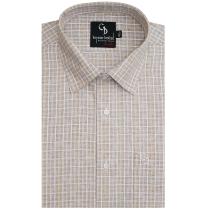 Checks Fawn Shirt : Business
