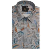Print Gray Shirt : Party