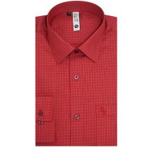 Checks Red Shirt : Slim