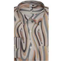 Print Peach Shirt : 