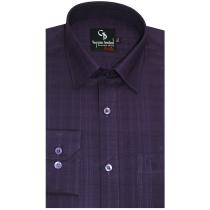 Self Design Purple Shirt : 
